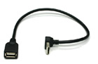 Newnex USB 2.0 Right Angle A-plug to Straight A-socket - 14in (UH2-AAR02T-14)